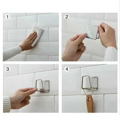 Self-Adhesive Sponge Rack for Kitchen Sink - 304 Steel