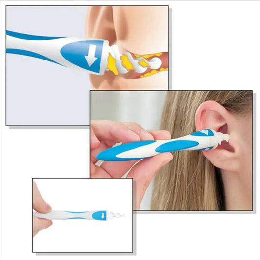 Smart Silicone Ear Wax Remover with 16 Tips (Packaged)