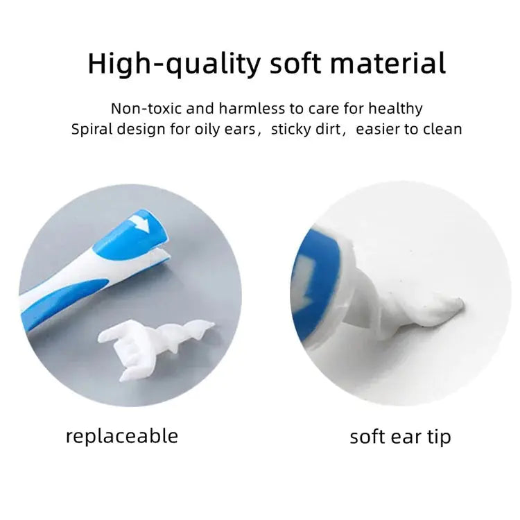 Smart Silicone Ear Wax Remover with 16 Tips (Packaged)